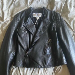 Diesel Genuine Lamb Leather Quilted Jacket w/tags